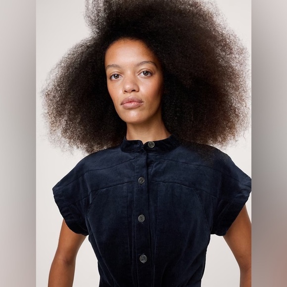 NWT! Banana Republic Corduroy Midi Shirt Dress🎭 - Picture 3 of 6